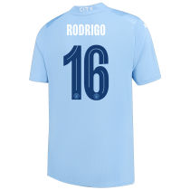 RODRIGO #16 Man City 1:1 Home Blue Fans Jersey 2023/24 (UCL Font) ★★