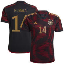 MUSIALA #14 Germany 1:1 Quality Away Fans Jersey 2022/23 ★★
