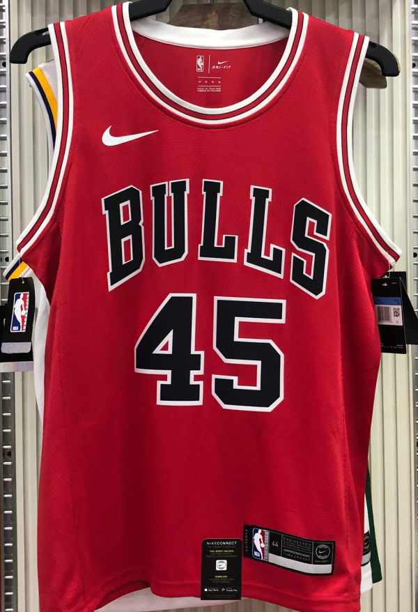 Bulls JDRDAN #45 Red NBA Jerseys Hot Pressed
