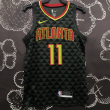 Hawks YOUNG #11 Black NBA Jersey