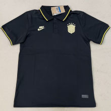 2022/23 Brazil Black Polo Short Jersey 金标