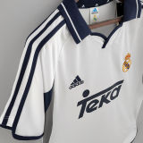 2000/01 RM Home White Retro Soccer Jersey