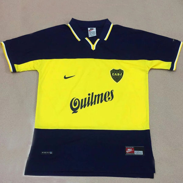 1990 Boca Home Retro Soccer Jersey