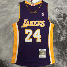 2008/09 Lakers BRYANT #24 Purple Retro NBA Jerseys 热压