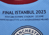 HAALAND #9 2022/23 Man City UCL Final 1:1 Quality Home Fans Jersey （Have All Patch 全臂章有胸前字有号下广告)