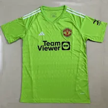2023/24 M Utd Goalkeeper Green Fans Soccer Jersey