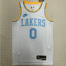 Lakers WESTBROOK #0 White Retro NBA Jerseys