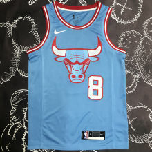Bulls LAVINE #8 Blue NBA Jerseys