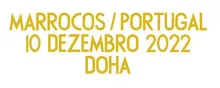 MARROCOS / PORTUGAL 10 DEZEMBRO 2022 DOHA 胸前小字 (You can buy it alone OR tell us which jersey to print it on. )