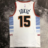 Nuggets JOKIC #15 City Edition Off White NBA Jerseys