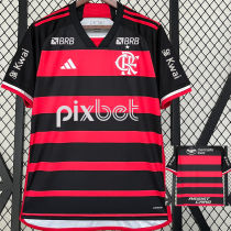 2024/25 Flamengo 1:1 Quality Home Fans Jersey (All Sponsor 全广告)