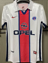 1998/1999 PSG Away White Retro Soccer Jersey