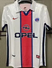 1998/1999 PSG Away White Retro Soccer Jersey