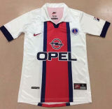 1998/1999 PSG Away White Retro Soccer Jersey