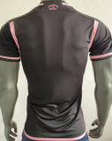 2023/24 Inter Miami Away Black Player Version Soccer Jersey 胸前新广告