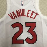 Toronto Raptors VANVLEET #23 White Home NBA Jerseys