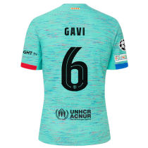 GAVI #6 BA 1:1 Third Blue Fans Soccer Jersey 2023/24 (UCL Font 欧冠字体) ★★