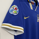 1996 Italy Home Blue Retro Soccer Jersey