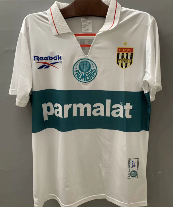 1997 Palmeiras White Retro Jersey
