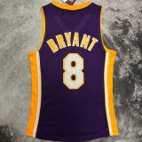 2000/01 Lakers BRYANT #8 purple Retro NBA Jerseys热压