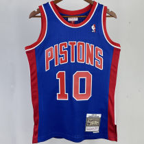 1988/89 KC Thunder RODMAN #10 Blue Retro NBA Jerseys 热压