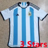 MESSI #10 Argentina 1:1 Quality Home 1:1 Fans Jersey (3 Stars And 3 Stars Font 3星字体) 2022/23 ★★