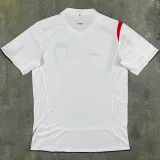 2006 England Home White Retro Soccer Jersey