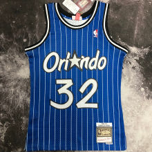 1994/95 Magic ONEAL #32 Blue Retro NBA Jerseys 热压