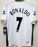2006/07 M Utd Away White Retro Soccer Jersey