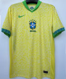 2024/25 Brazil 1:1 Quality Home Yellow Fans Jersey