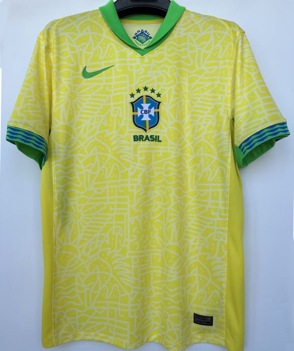 2024/25 Brazil 1:1 Quality Home Yellow Fans Jersey
