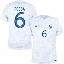 POGBA #6 France 1:1 Away White Fans Jersey 2022/23 ★★