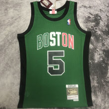 2007 Celtics GARNETT #5 Retro Green NBA Jerseys热压
