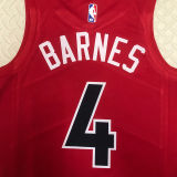 Toronto Raptors BARNES #4 Red Away NBA Jerseys