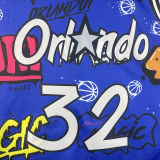 1994/95 Hawks ONEAL #32 Blue Retro NBA Jerseys 热压