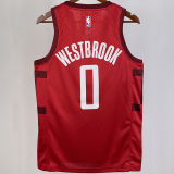 Rockets WESTBROK #0 Red Reward Edition NBA Jerseys