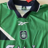 1999/2000 LFC Away Green Retro Soccer Jersey