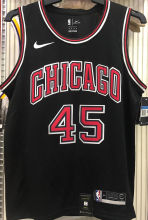 Bulls JDRDAN #45 Black NBA Jerseys Hot Pressed