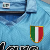 1990/91 Napoli Special Blue Retro Soccer Jersey