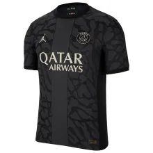 2023/24 PSG 1:1 Quality Third Black Fans Soccer Jersey