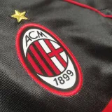 1998/99 AC Milan Third Black Retro Soccer Jersey