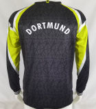 1995/96 BVB Away Black Long Sleeve Retro Jersey