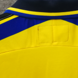 1999-00 Parma Home Yellow Retro Soccer Jersey