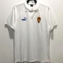 1995 Zaragoza Home White Retro Soccer Jersey