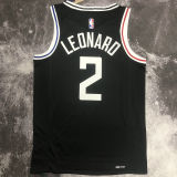 Clippers LEONARD #2 Black City Edition NBA Jerseys