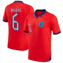MAGUiRE #6 England 1:1 Away Red Fans Jersey 2022/23 ★★