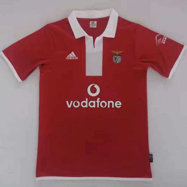 2004/2005 Ben-fica Home Red Retro Soccer Jersey
