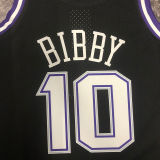 2001/02 Kings BIBBY #10 Black Retro NBA Jerseys 热压
