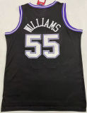 1998/99 KINGS WILLIAMS # 55 Black Mitchell Ness Retro Jerseys 刺绣