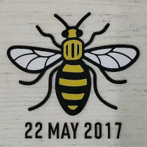 M Utd 2017-5-22 Bee Patch 曼联胸前小蜜蜂  (You can buy it alone OR tell us which jersey to print it on. )